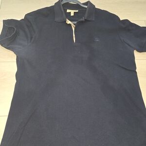 Burberry Men’s Navy Polo Shirt